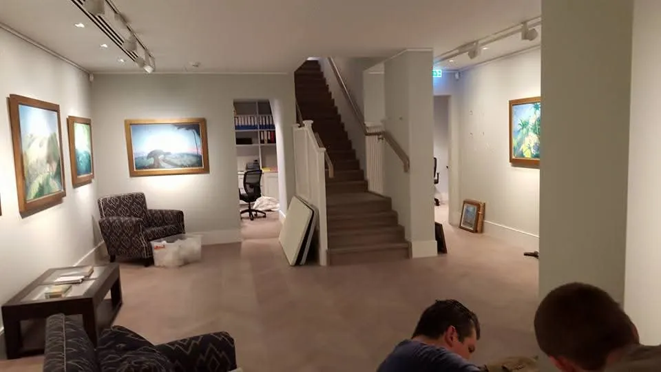Schody w galerii sztuki
